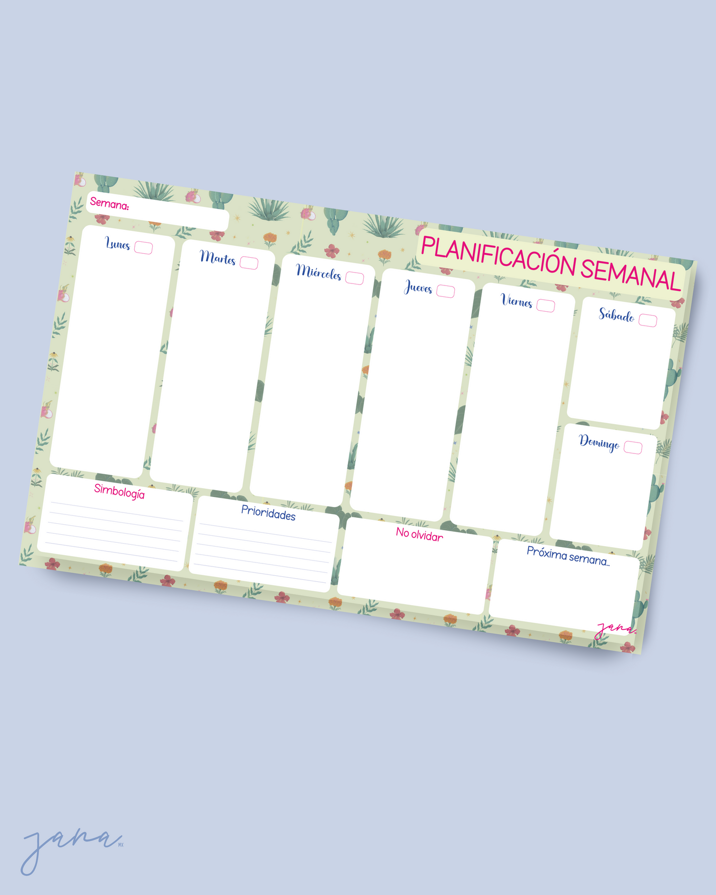 Planificador semanal