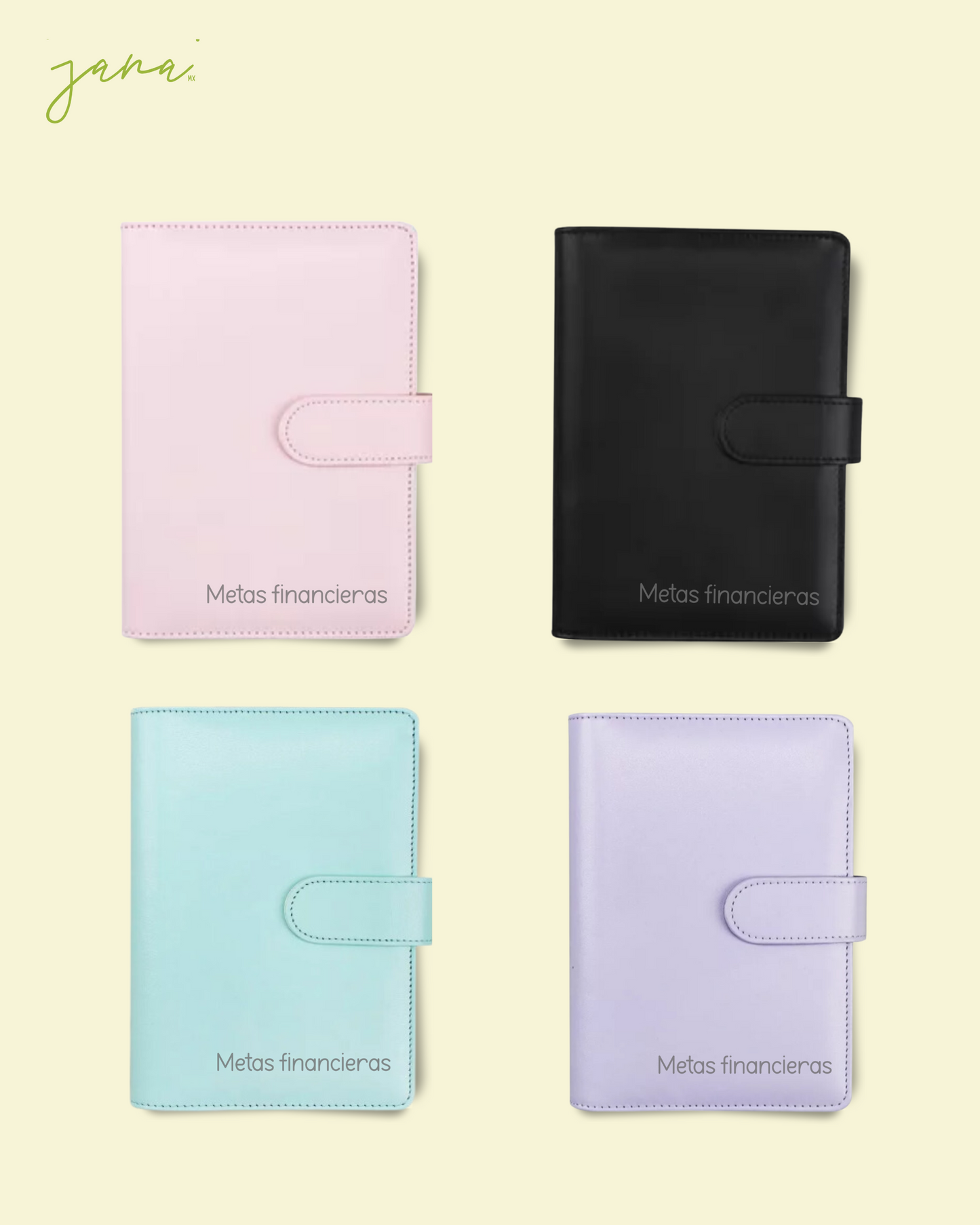 Combo financiero: Libreta de finanzas + Carpeta "Metas financieras"