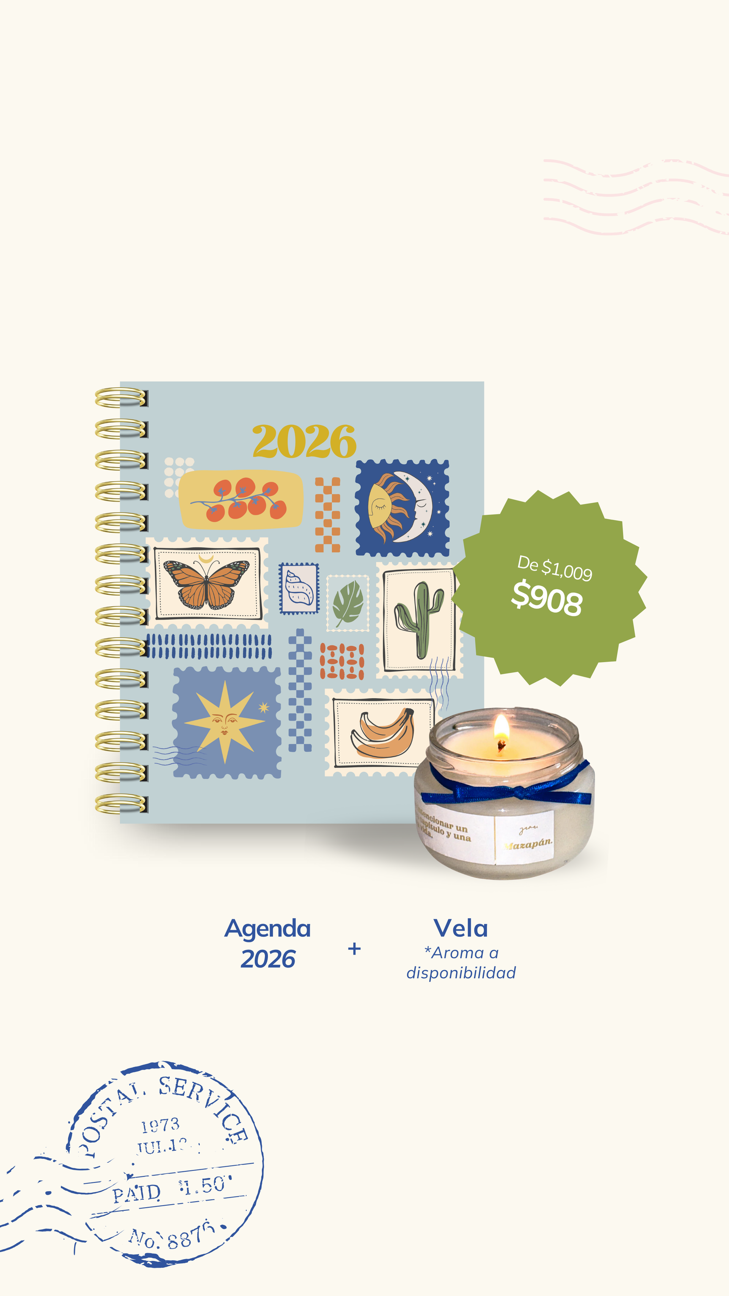 Agenda 2026 + Vela aromática - Preventa