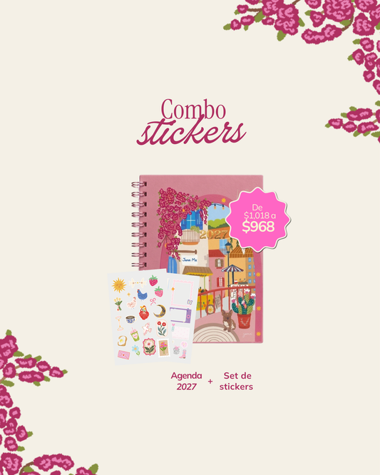 Agenda RENACER 2027 + Stickers | Preventa