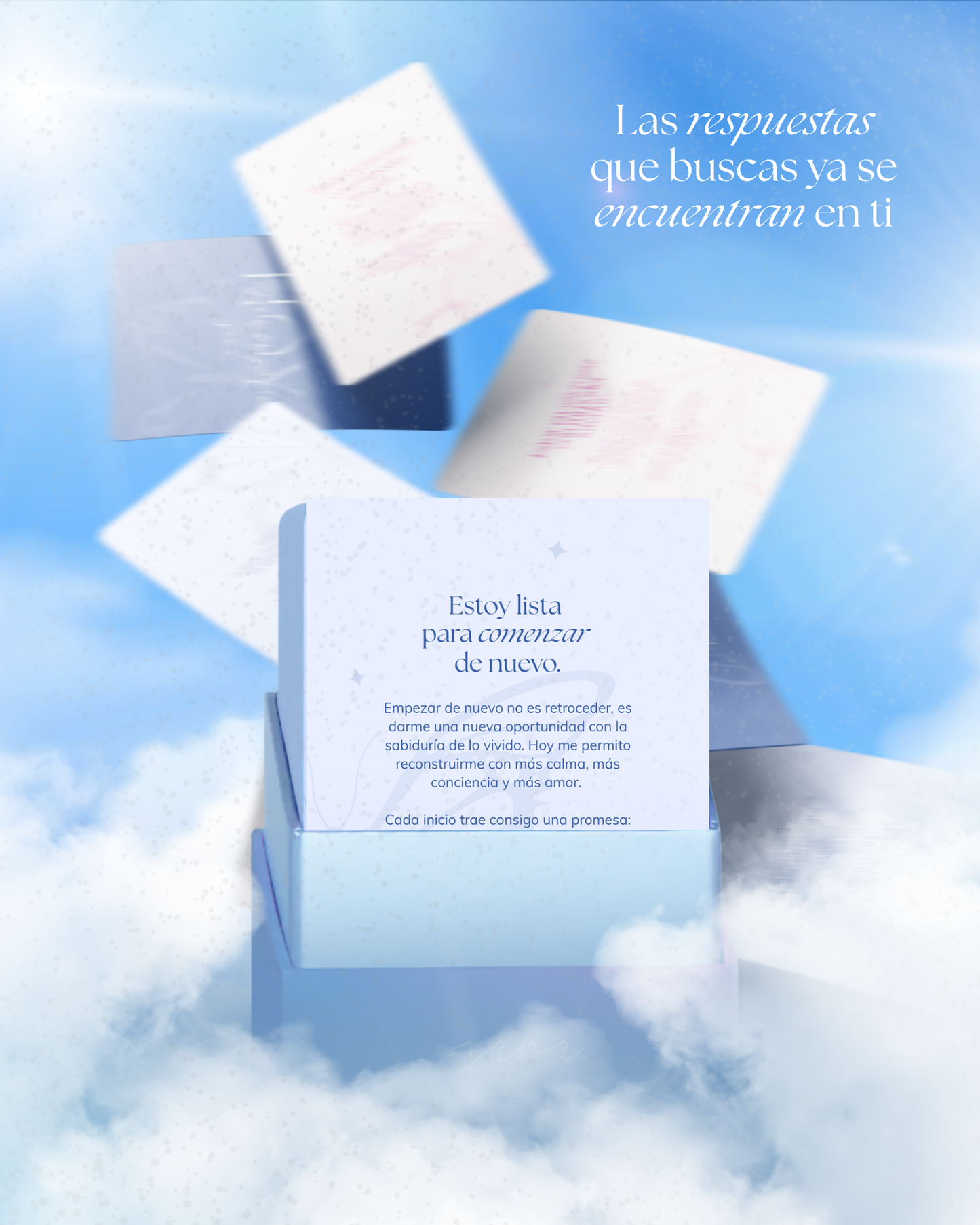 Kit bienestar - Diario de gratitud + deck de mantras