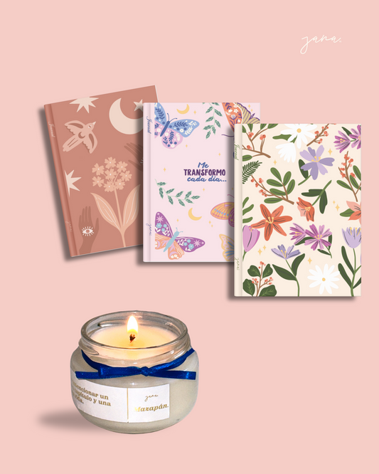 Journal + Vela aromática